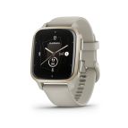 Garmin Venu Sq 2 - Music Edition, Smartwatch, Display 1,4" AMOLED, GPS, Cardio, SpO2, 25+ App Sport & Fitness, Pay, Musica, Spotify, Deezer, Amazon Music, Autonomia fino a 11 giorni (Cream Gold & French Gray)