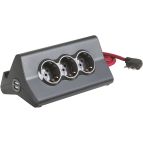 bticino S3713GBU prolunghe e multiple 2 m 3 presa(e) AC Interno Grigio