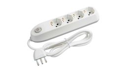 bticino Poker prolunghe e multiple 1,5 m 4 presa(e) AC Interno Bianco