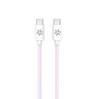 Celly USBCUSBCCOTTPK cavo USB 1,5 m USB C 60 W Rosa, Bianco