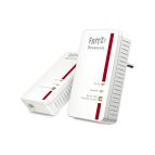 Powerline FRITZ! 1240E WLAN Set INT 1200 Mbit/s Collegamento ethernet LAN Wi-Fi Rosso, Bianco 2 pz