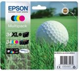 Epson Golf ball Multipack 4-colours 34 XL Black/Std. CMY DURABrite Ultra Ink