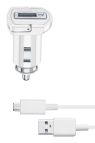 Cellularline USB Car Charger Kit 10W - Micro USB - Samsung Caricabatterie da auto veloce 10W con cavo Micro USB
