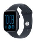 Apple Watch SE (3nd generation) SE 3 GPS, Cassa 44 mm in alluminio mezzanotte con Cinturino Sport blu marino - S/M
