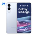 Samsung Galaxy S25 Edge, Smartphone AI, Display 6.7'' QHD+ Dynamic AMOLED 2X, Fotocamera 200MP, RAM 12GB, 256GB, 3.900 mAh, Titanium Icyblue