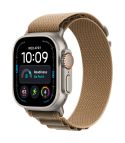 Apple Watch Ultra 4 GPS + Cellular, Cassa 49 mm in titanio naturale con Alpine Loop duna - M
