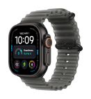 Apple Watch Ultra 4 GPS + Cellular, Cassa 49 mm in titanio nero con cinturino Ocean nero traslucido