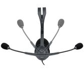 Logitech 981-000593 cuffia e auricolare Cablato A Padiglione Ufficio Nero