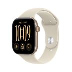 Apple Watch Series 12 GPS, cassa 42 mm in alluminio color oro chiaro con cinturino Sport sabbia - S/M
