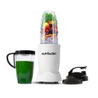 NutriBullet Pro – Frullatore Compatto e Potente, Estrattore di Nutrienti, Smoothie Maker, 900W, Bianco Opaco (NB907MAW)