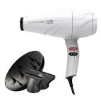 GA.MA Phon Pluma 5500: 2400 W, tecnologia Oxy Active per capelli sani e senza crespo, tecnologia ion plus e Nano Silver. Motore AC di lunga durata, 6 combinazioni di temperature e velocità e cool shot per fissare acconciatura. include 2 bocchette e 1 diff