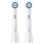 Oral-B Testine di Ricambio iO Series Gentle Care Bianche, Testine Rotonde Originali, per Gengive Sensibili, 2 Testine
