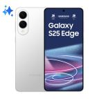 Samsung Galaxy S25 Edge, Smartphone AI, Display 6.7'' QHD+ Dynamic AMOLED 2X, Fotocamera 200MP, RAM 12GB, 256GB, 3.900 mAh, Titanium Silver