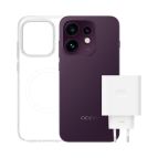 OPPO Reno16 5G AI Smartphone, Tripla fotocamera 50+50+50MP, Selfie 50MP, Display 6.32” 120HZ AMOLED FHD+, 6000mAh, RAM 8GB(Esp2GB/4GB/8GB)+ROM 512GB [Versione Italia], Purple Black