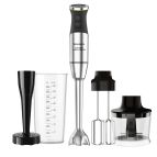 Taurus Bapi 1500 Luxe XL Fullset Frullatore ad immersione 1500 W Nero, Acciaio inox