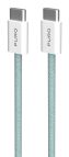 PURO PUCCCFABK415MTNGRN cavo USB USB 2.0 1,5 m USB C 60 W Verde, Bianco
