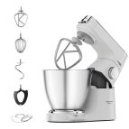 Kenwood Titanium Chef Baker XL Lite - Impastatrice planetaria, 3 ganci e fruste,1200W, 7L, Bianco (KVL65.001WH)