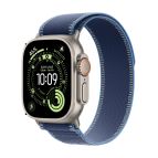 Apple Watch Ultra 3 GPS + Cellular 49mm Cassa Titanio con Trail Loop Blu/Blu Acceso - S/M
