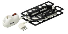bticino 3633DB prolunghe e multiple 3 m 3 presa(e) AC Nero, Bianco