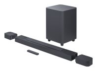 JBL BAR 800 Soundbar 5.1.2 canali true wireless con canali surround con batteria ricaricabile 720W, Nero