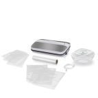 Macom Forever Fresh macchina per sottovuoto 829 mbar Nero, Grigio, Acciaio inox