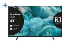 Samsung QLED AI TV 43" QE43Q7FAAUXZT 4K, Processore Q4 AI, 4K Upscaling, Color Booster Pro, OTS Lite, Slim Look Design, Vision AI Smart TV, 2025