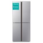 Hisense RQ515N4AC2 frigorifero side-by-side Libera installazione 427 L Metallico, Argento