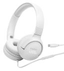 JBL Tune Cuffie ad archetto supra-aurali con cavo e comando/microfono a 3 pulsanti, connettore USB Type-C, Driver: 32mm, Certificazione Hi-Res Audio, 3 EQ selezionabili, Cavo piatto, Ripiegabili