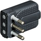 bticino S2465TG adattatore per presa di corrente Tipo L (IT) Antracite