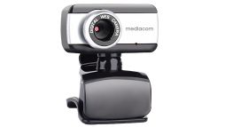 Mediacom M250 webcam 640 x 480 Pixel USB 2.0 Nero, Argento