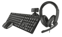 Trust Qoby tastiera Mouse incluso Ufficio RF Wireless QWERTY Italiano Nero