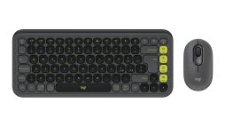 Logitech POP Icon Combo tastiera + Mouse Bluetooth (Grafite, Verde)