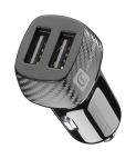 Cellularline USB Car Charger Dual - Universal Caricabatterie da auto con doppia porta USB 10W