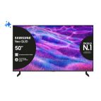 Samsung Neo QLED AI TV 50" QE50QN80FAUXZT 4K Mini LED, Processore NQ4 AI Gen2, 4K AI Upscaling, Motion Xcelerator 144Hz, Neo Quantum HDR, Dolby Atmos & OTS Lite, Simple Chamfer Design, Vision AI Smart TV, 2025