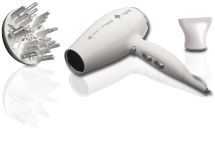 GA.MA Phon Diamond Ceramic: 2300 W, tecnologia agli ioni, anti effetto crespo, componenti interni in ceramica ideale capelli danneggiati, Motore DC leggero e silenzioso, 6 combinazioni di temperature e velocità, inclusa 1 bocchetta e 1 diffusore