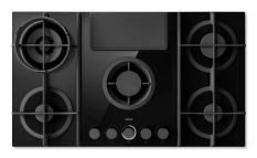 Elica NikolaTesla Flame EVO BL/A/88 Nero Da incasso 88 cm Gas 4 Fornello(i) Cappa da incasso