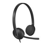 Logitech 981-000475 cuffia e auricolare Cablato A Padiglione Ufficio USB tipo A Nero