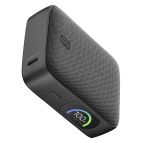 Cellularline PowerView IQ Power Bank 10.000 Power Bank 10.000 mAh con display TFT intelligente e uscita 45W: compatto e potente, con schermo che mostra potenza in input/output e livello batteria. Finiture in tessuto premium.
