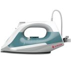 SINGER Steam Choice 1.0 Ferro da stiro a secco e a vapore Piastra in Ceramica 2200 W Colore acqua, Bianco