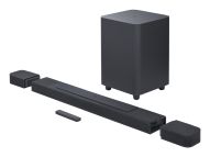 JBL BAR 1000 Soundbar 7.1.4 canali true wireless con canali surround con batteria ricaricabile 880W, Nero