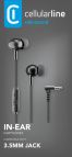 Cellularline VOICE IN-EAR Auricolari in-ear con microfono, tasto di risposta e connettore Jack 3.5mm