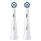 Oral-B Testine di Ricambio iO Series Gentle Care Bianche, Testine Rotonde Originali, per Gengive Sensibili, 2 Testine