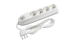 bticino Poker prolunghe e multiple 1,5 m 4 presa(e) AC Interno Bianco