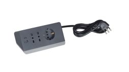 bticino S3711GBU prolunghe e multiple 2 m 3 presa(e) AC Interno Grigio