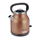 Ariete 2864 Bollitore Elettrico 1,7 Litri - Infusi, tè e tisane - Autospegnimento - Impugnatura Ergonomica - 2000 Watt - Linea Classica - Rame