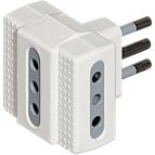bticino S3603D adattatore per presa di corrente Grigio, Bianco