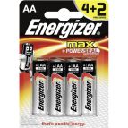 Energizer Max AA Alkaline 4+2 Batteria monouso Alcalino