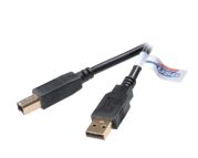 Vivanco High-grade USB 2.0 certified connection cable, 5.0 m, black cavo USB 5 m USB A USB B Nero