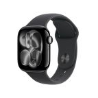 Apple Watch Series 11 GPS 42mm Cassa Alluminio Jet Black con Sport Band Nero - M/L