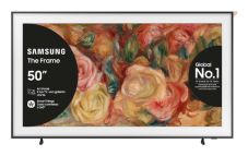 Samsung TV QLED 4K 50” QE50LS03DAUXZT Smart TV Wi-Fi Black 2024, Matte Display, Processore Quantum 4K, Modern Frame Design, OTS Lite